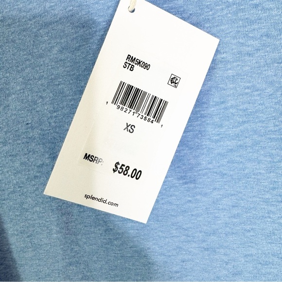 NWT Splendid Linen Blend Candy Sleeveless Tank Top Blue Size XS - Picture 8 of 12